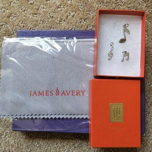 Bundle of 3 Retired James Avery Charms with polishing cloth and box